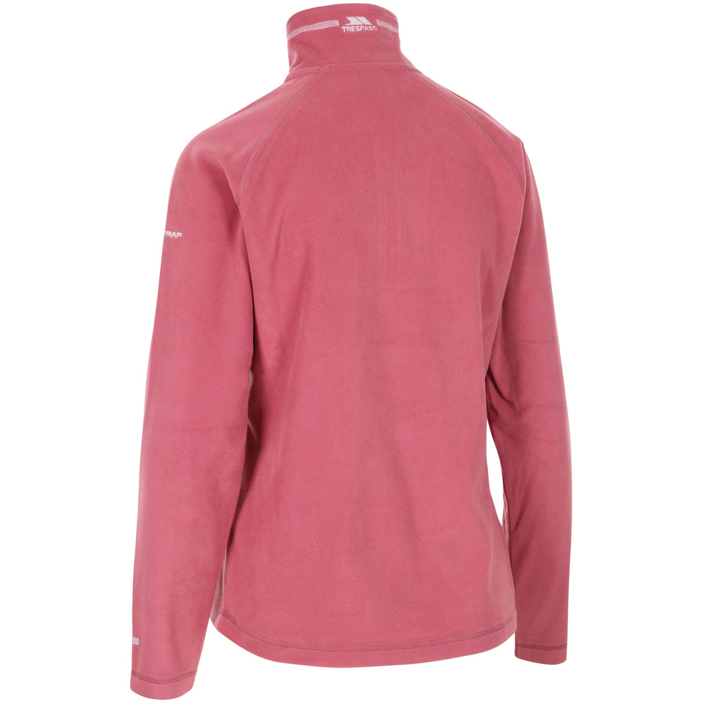 Skylar Women's Half Zip Fleece Top in Rose Blush