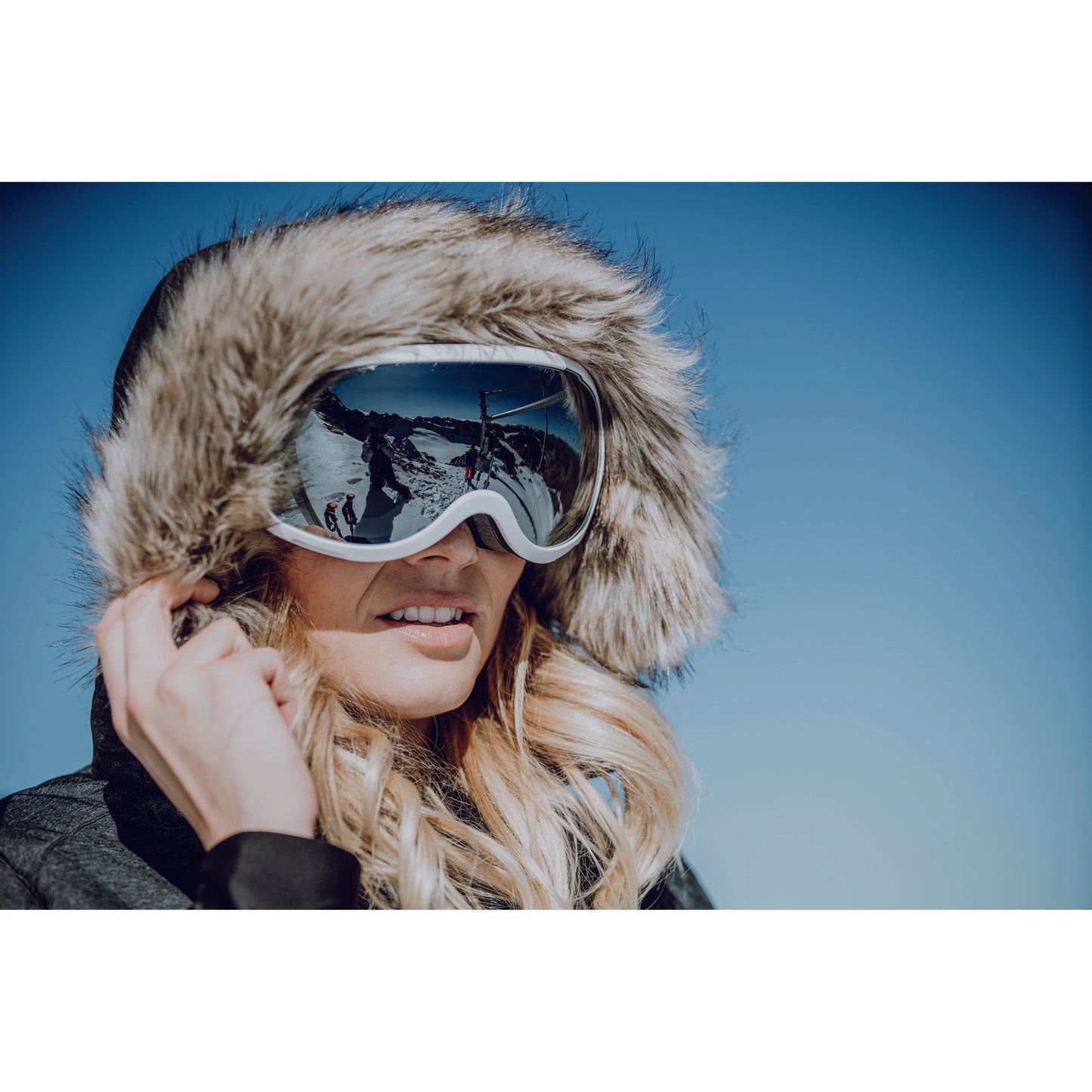 Tiffany Women's Padded Ski Jacket in Black