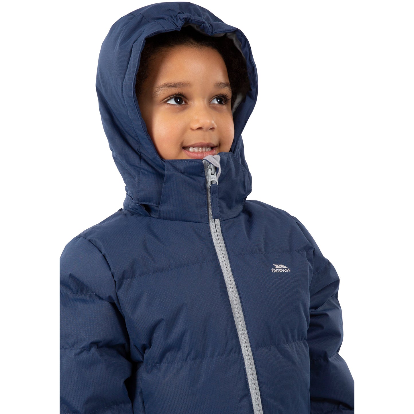 Tiffy Girls Padded Casual Jacket in Navy Tone