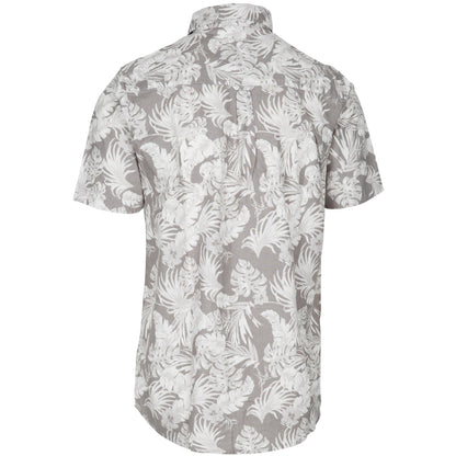 Torcross Men's Printed Shirt in Storm Grey