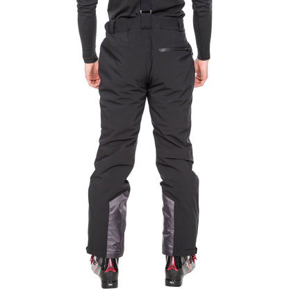 Trevor Men's Ski Trousers, Lightly Padded Slim Fit in Black