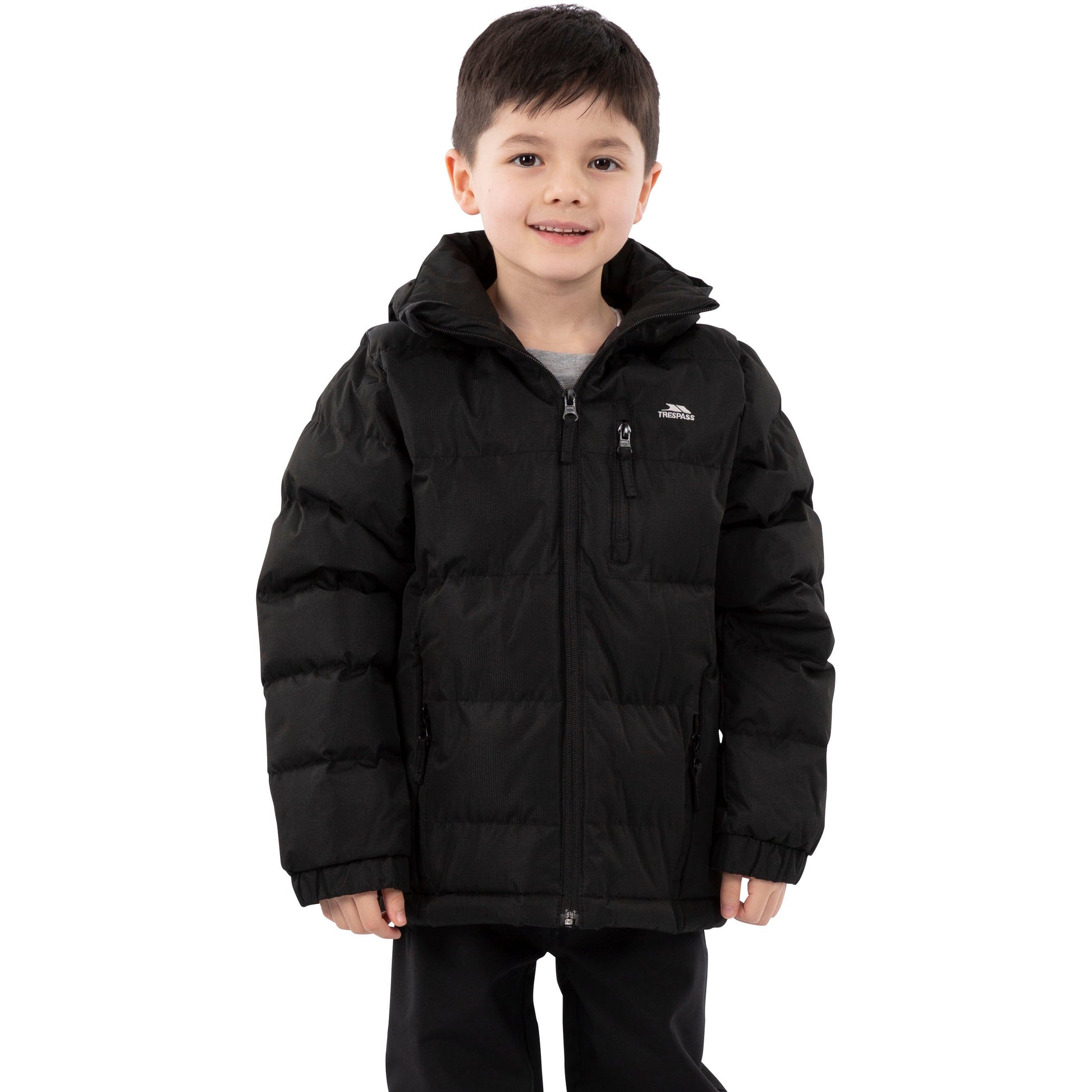 Tuff Boys Padded Casual Jacket Black Trespass Ireland