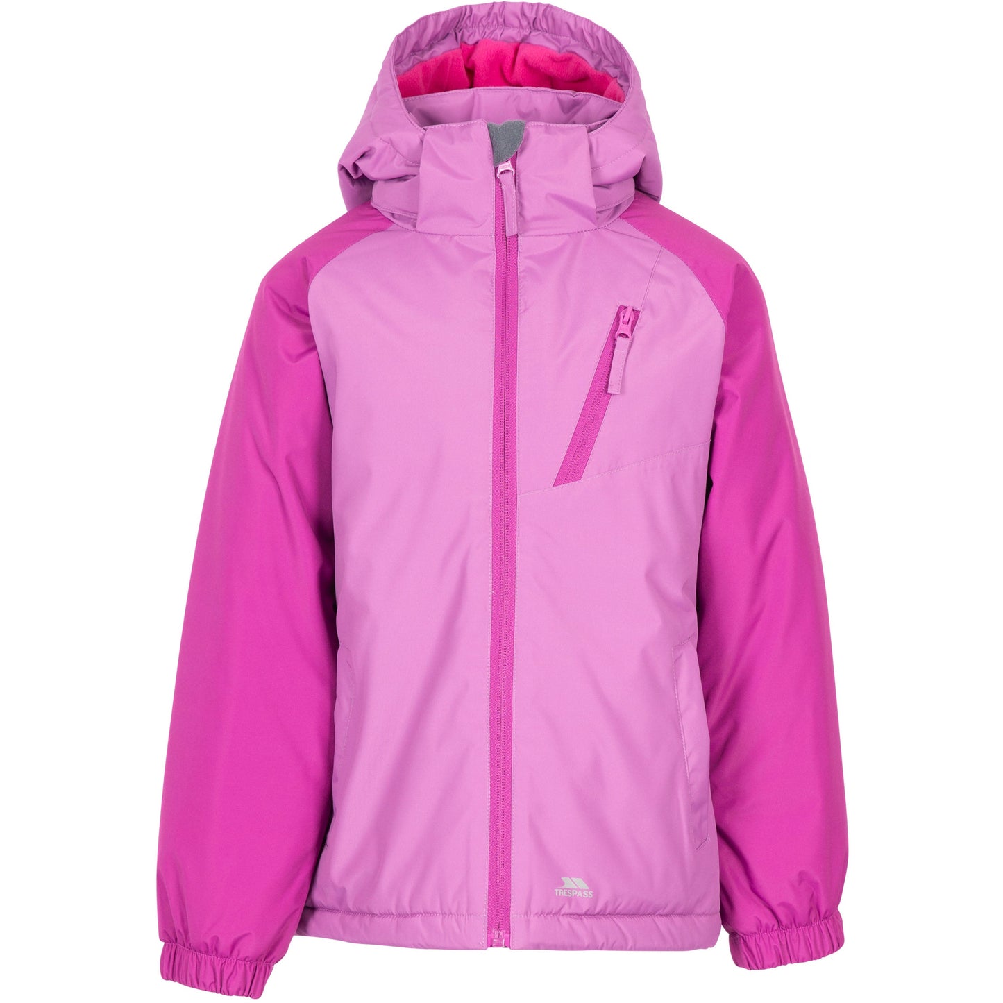 Tuneful Girls' Padded Waterproof Rain Jacket in Deep Pink