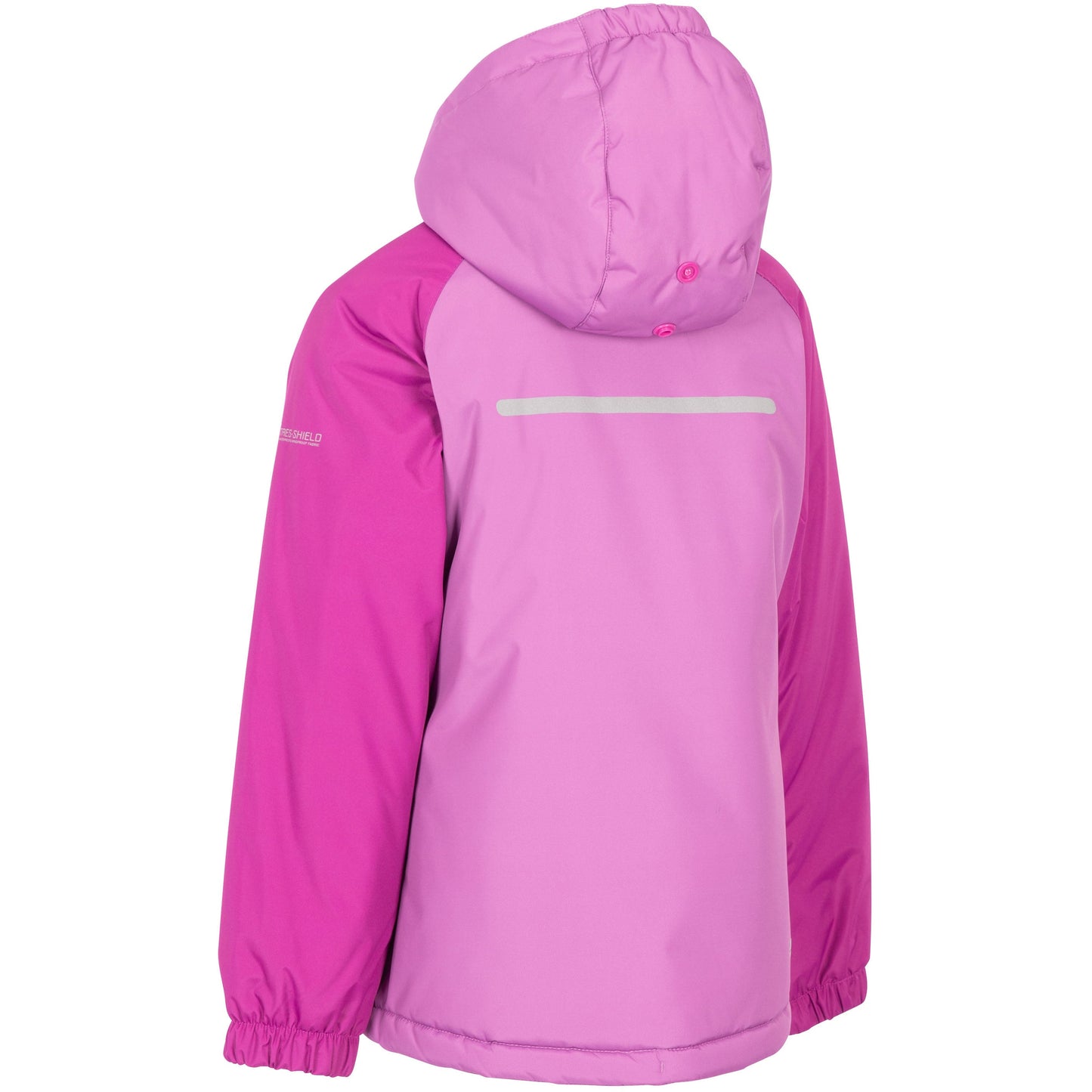 Tuneful Girls' Padded Waterproof Rain Jacket in Deep Pink