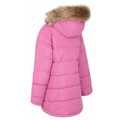 Unique Girls' Water Resistant Padded Jacket - Deep Pink