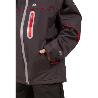 Wilson Boys Waterproof Padded Ski Jacket in Dark Grey