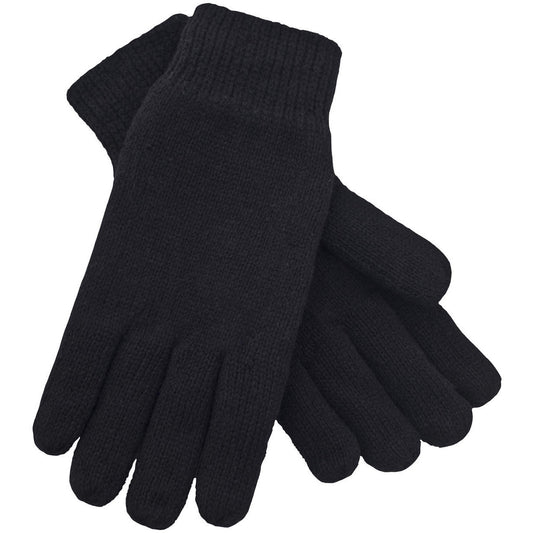 Bargo Men's Insulated Knitted Gloves - Black