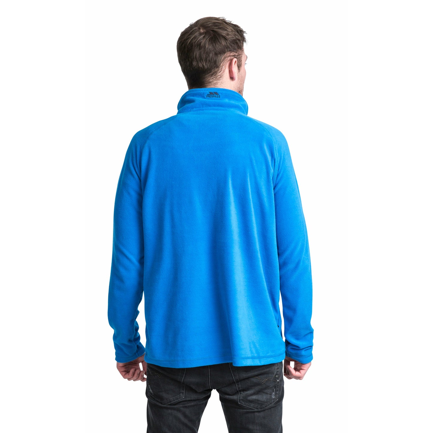 Blackford Mens Half Zip Microfleece in Bright Blue