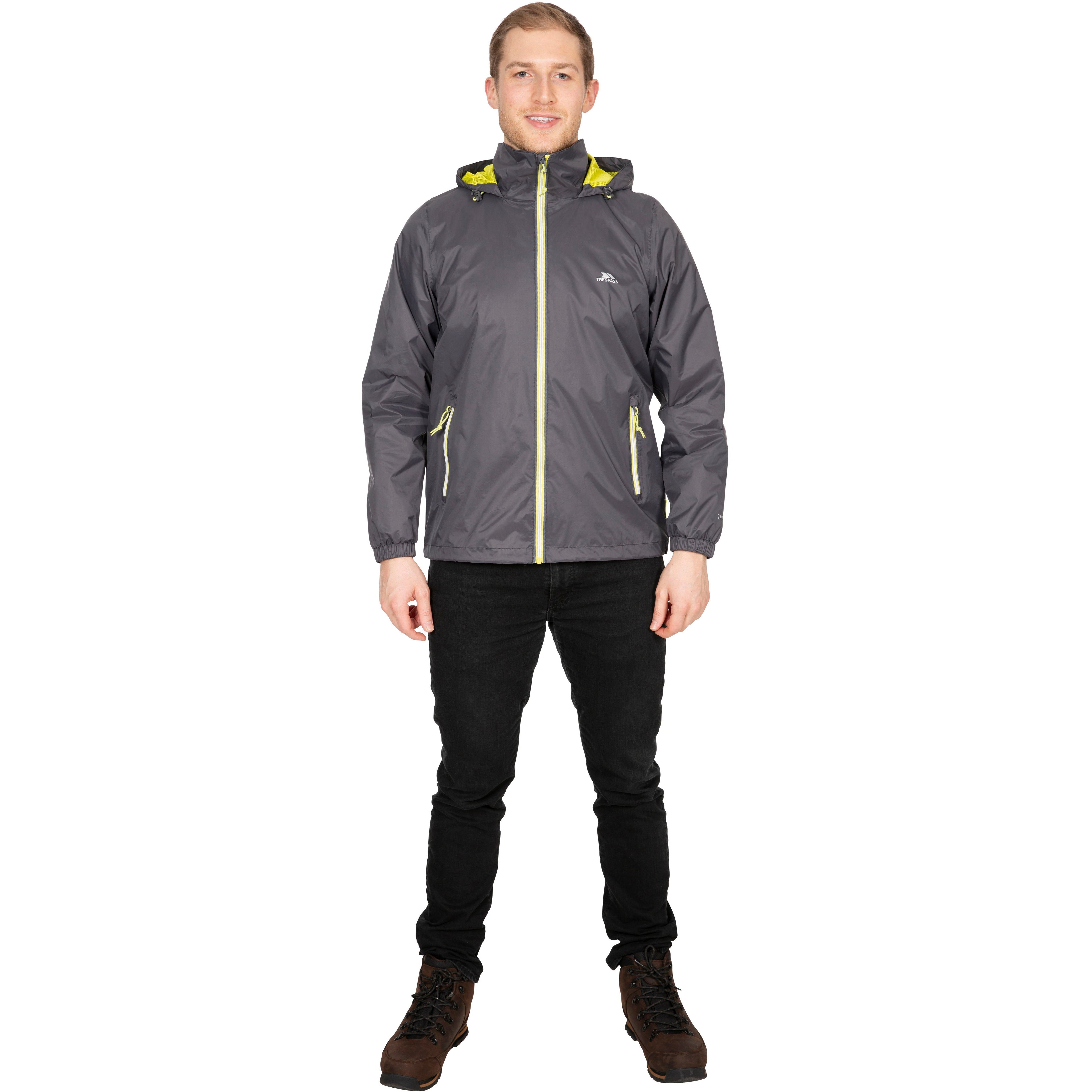 Mens lined shop waterproof jacket