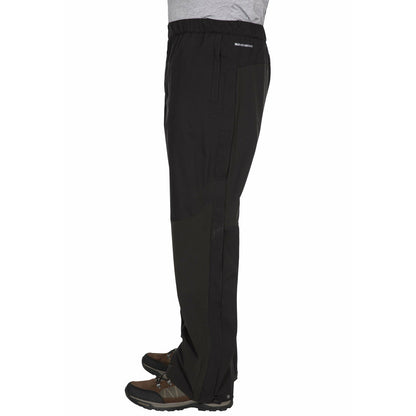 Dlx Mens Crestone Waterproof Packaway Trousers in Black