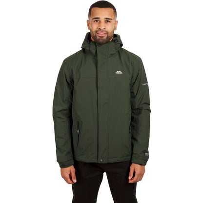 Donelly Men's Padded Waterproof Jacket in Olive