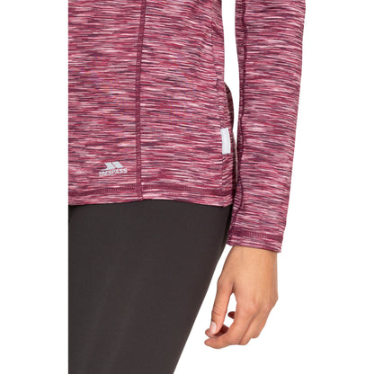 Edith Women's Long Sleeve Active Top - Fig Marl