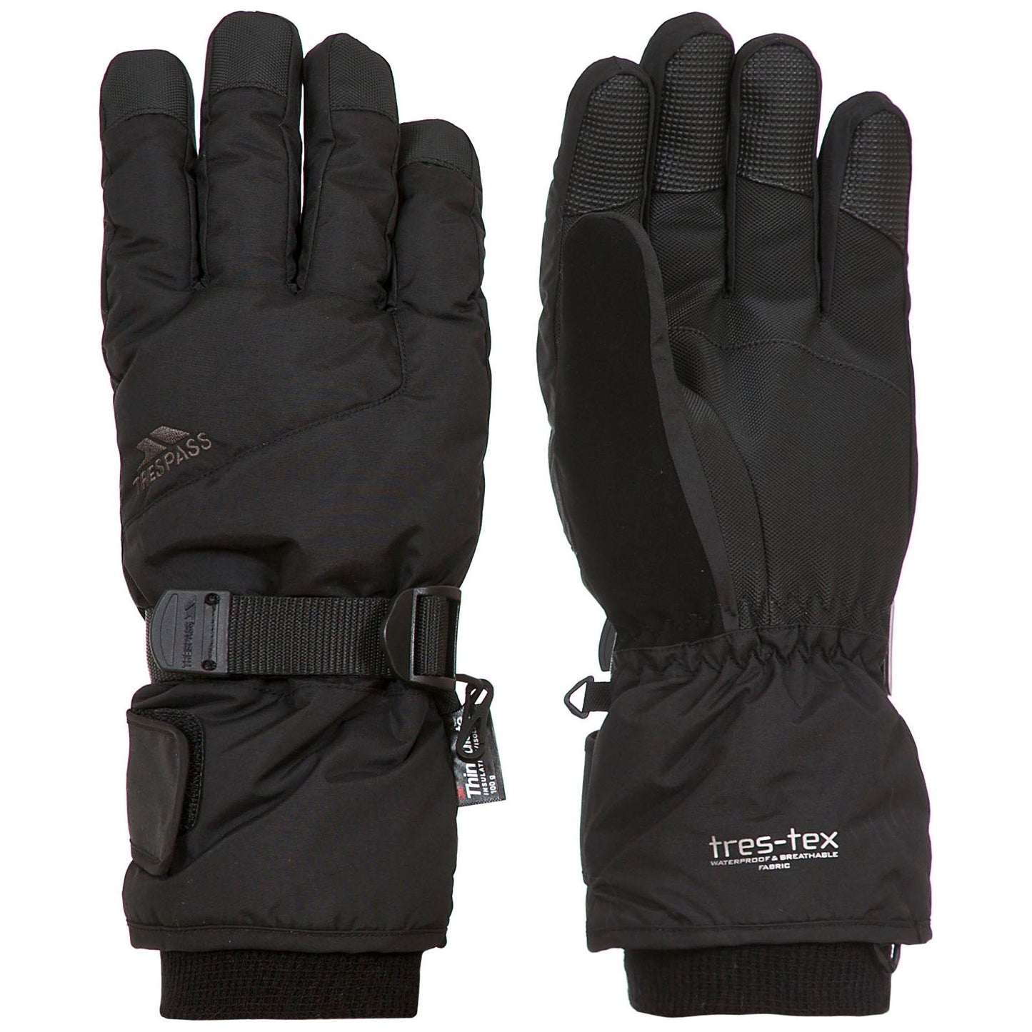 Ergon 2 - Unisex Kids Ski Gloves - Black