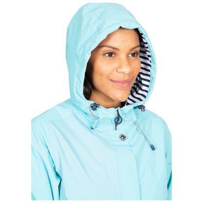 Flourish Womens Unpadded Waterproof Jacket in Aquamarine