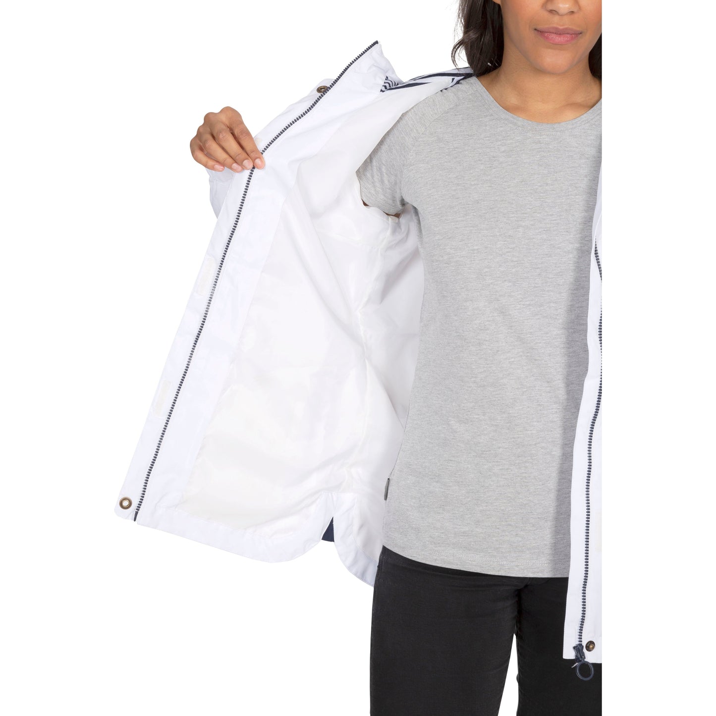 Flourish Womens Unpadded Waterproof Jacket in White