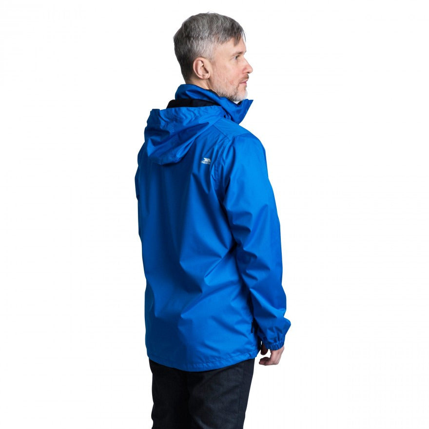 Blue waterproof hotsell jacket mens