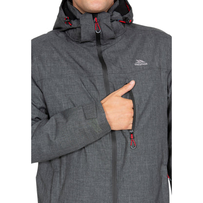 Fyfinn Men's Padded Waterproof Jacket in Dark Grey