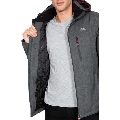 Fyfinn Men's Padded Waterproof Jacket in Dark Grey