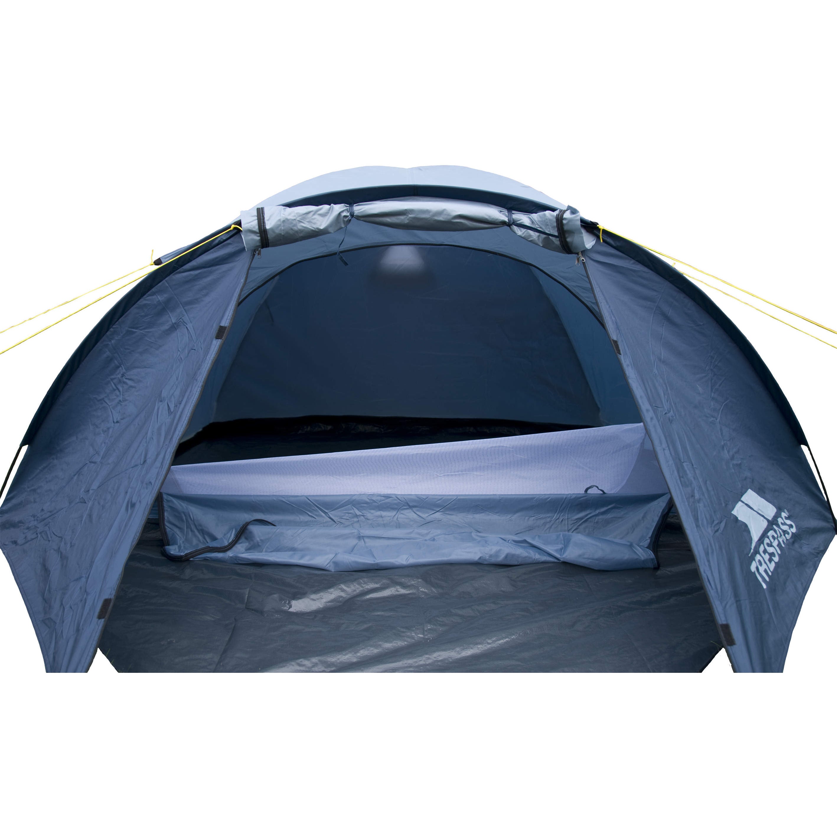 Ghabhar 4 Man Double Skin Tent in Blue Festival Tent Camping Trespass Ireland