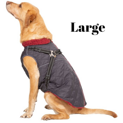 Hercules - Windproof 2 In 1 Dog Jacket With Harness