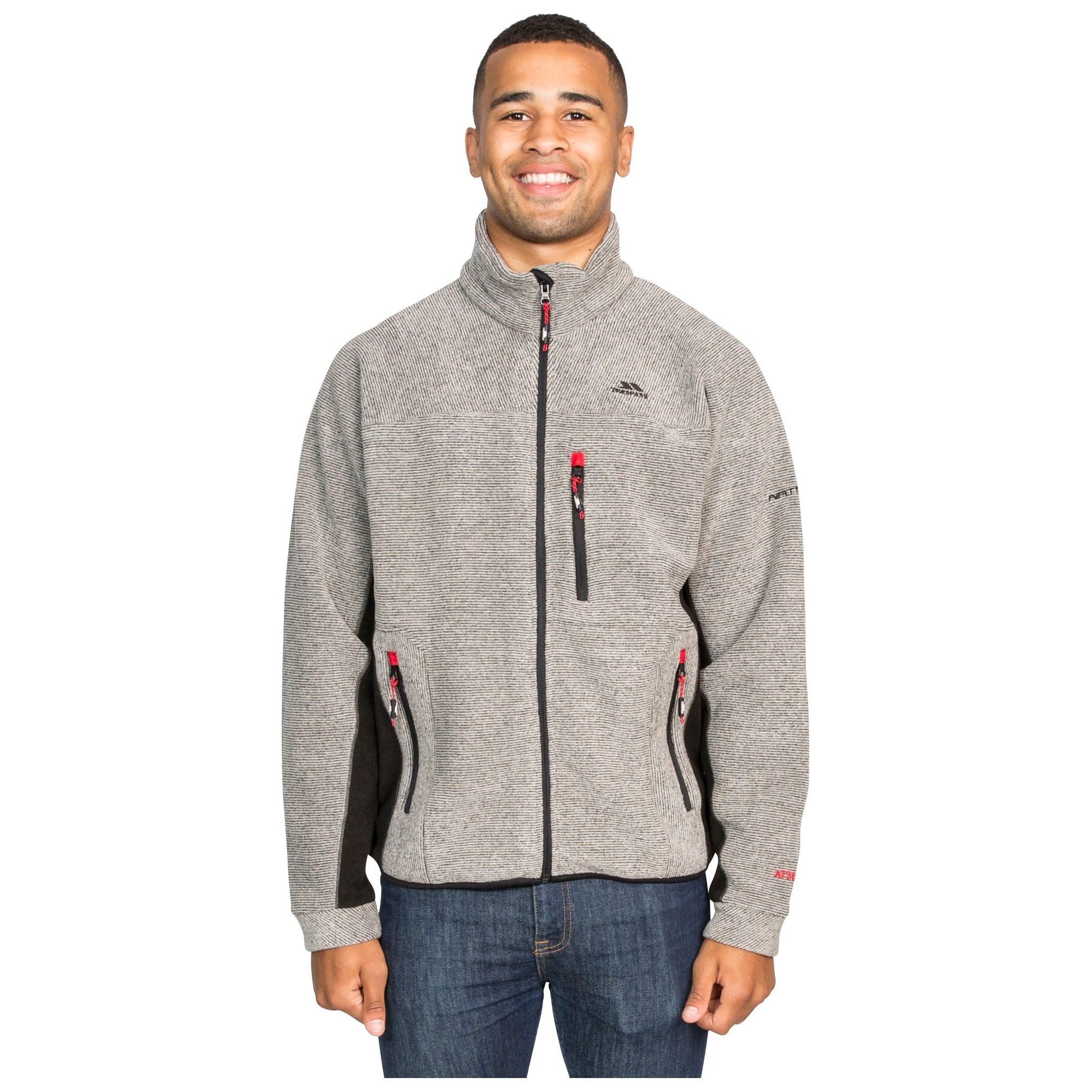 Jynx Mens Full Zip Fleece Jacket Latte