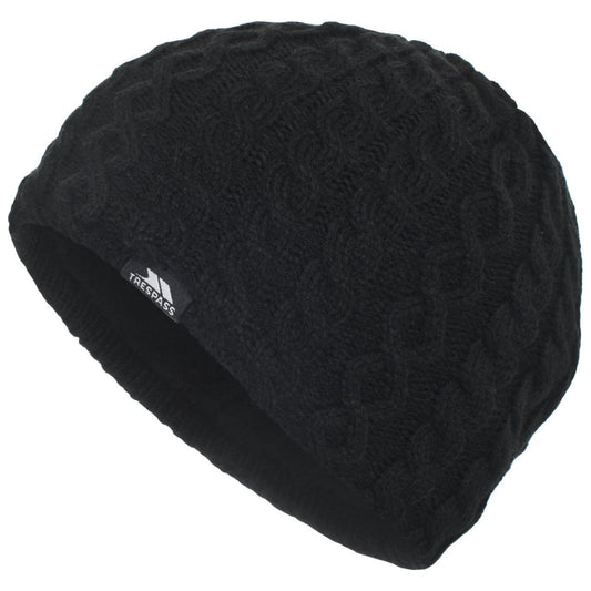 Kendra Women's Knitted Beanie Hat - Black