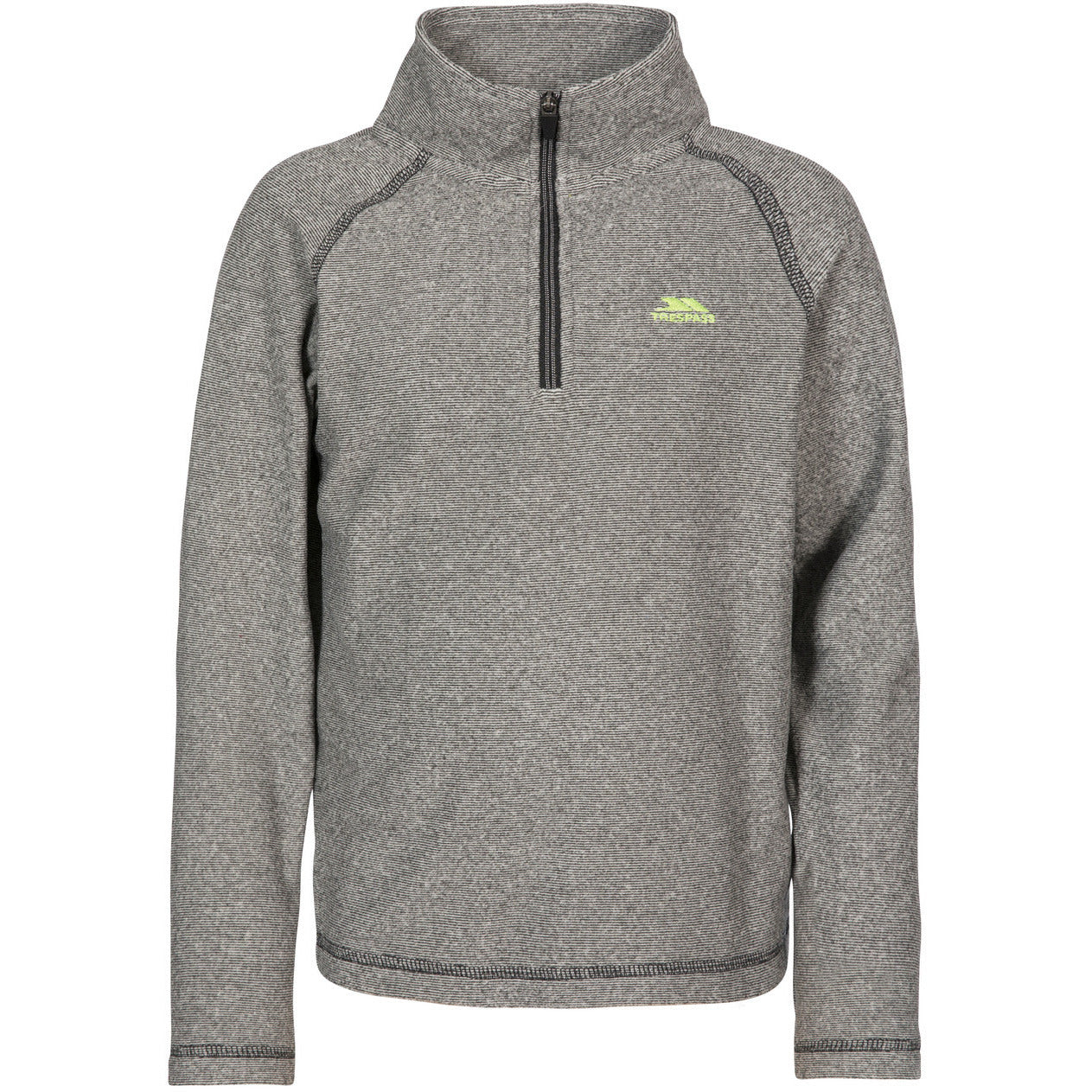 Keynote Boys Half Zip Fleece Top in Black / Grey