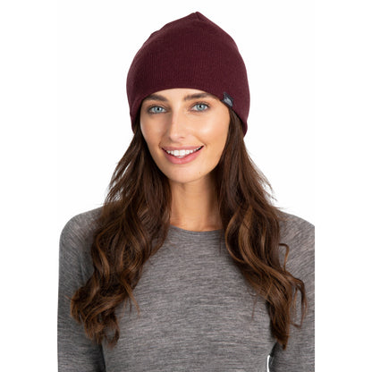 Kezia Women's Reversible Beanie Hat - Fig