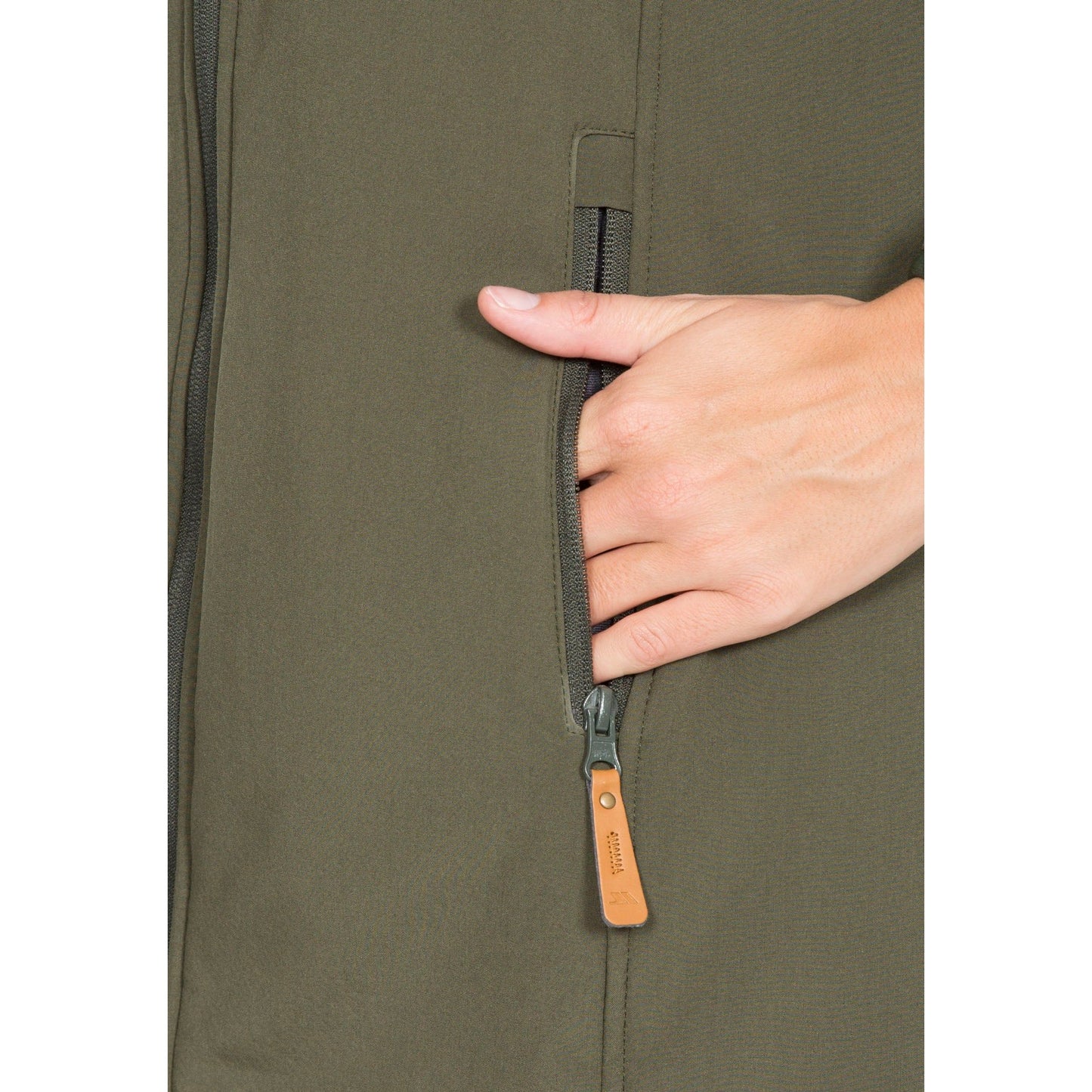 Kristen Women's Longer Length Softshell Jacket in Moss