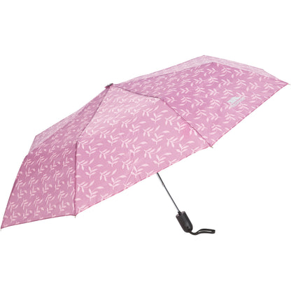 Maggiemay Compact Umbrella in Mauve Print