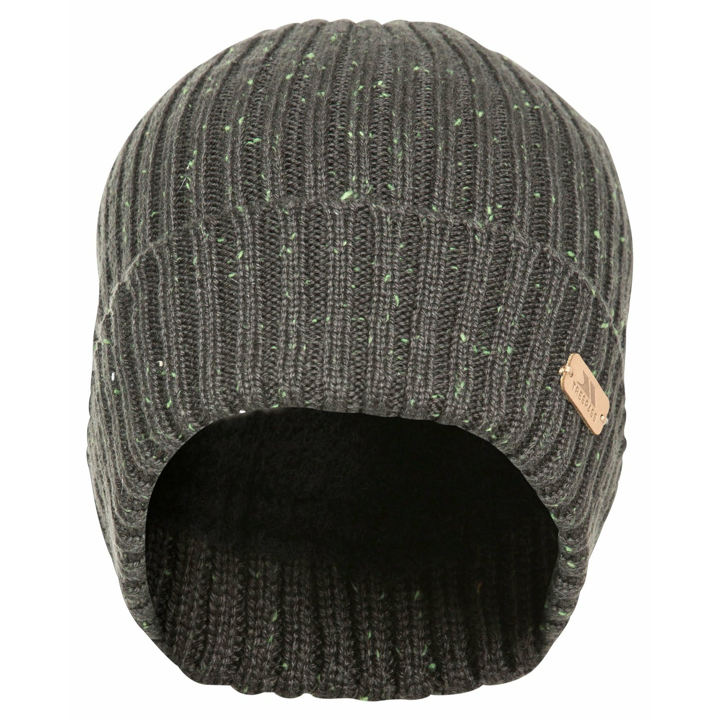 Mateo Lined Knitted Beanie Hat - Olive Fleck