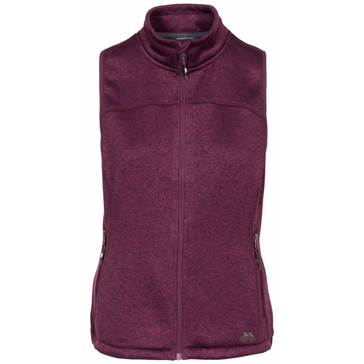 Mildred Women's Padded Casual Gilet in Potent Purple Marl