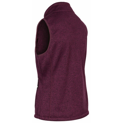 Mildred Women's Padded Casual Gilet in Potent Purple Marl