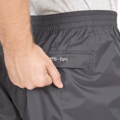Qikpac Adults Unisex Pack Away Waterproof Trousers - Flint