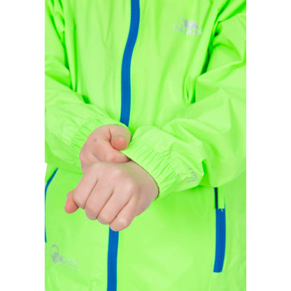 Qikpac Kids Packaway Unpadded Waterproof Jacket in Green Gecko