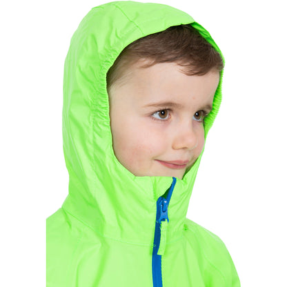 Qikpac Kids Packaway Unpadded Waterproof Jacket in Green Gecko