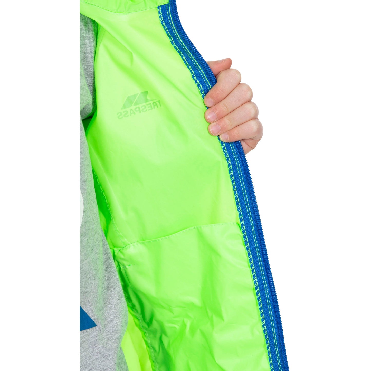 Qikpac Kids Packaway Unpadded Waterproof Jacket in Green Gecko