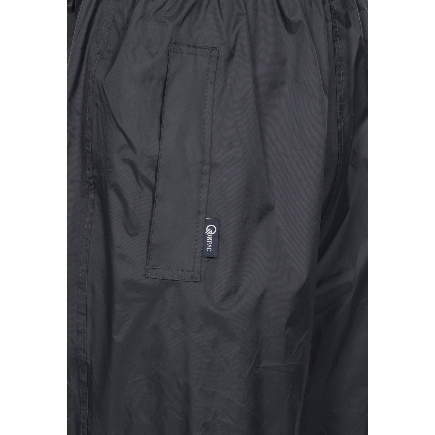 Qikpac Adults Unisex Pack Away Waterproof Trousers - Black