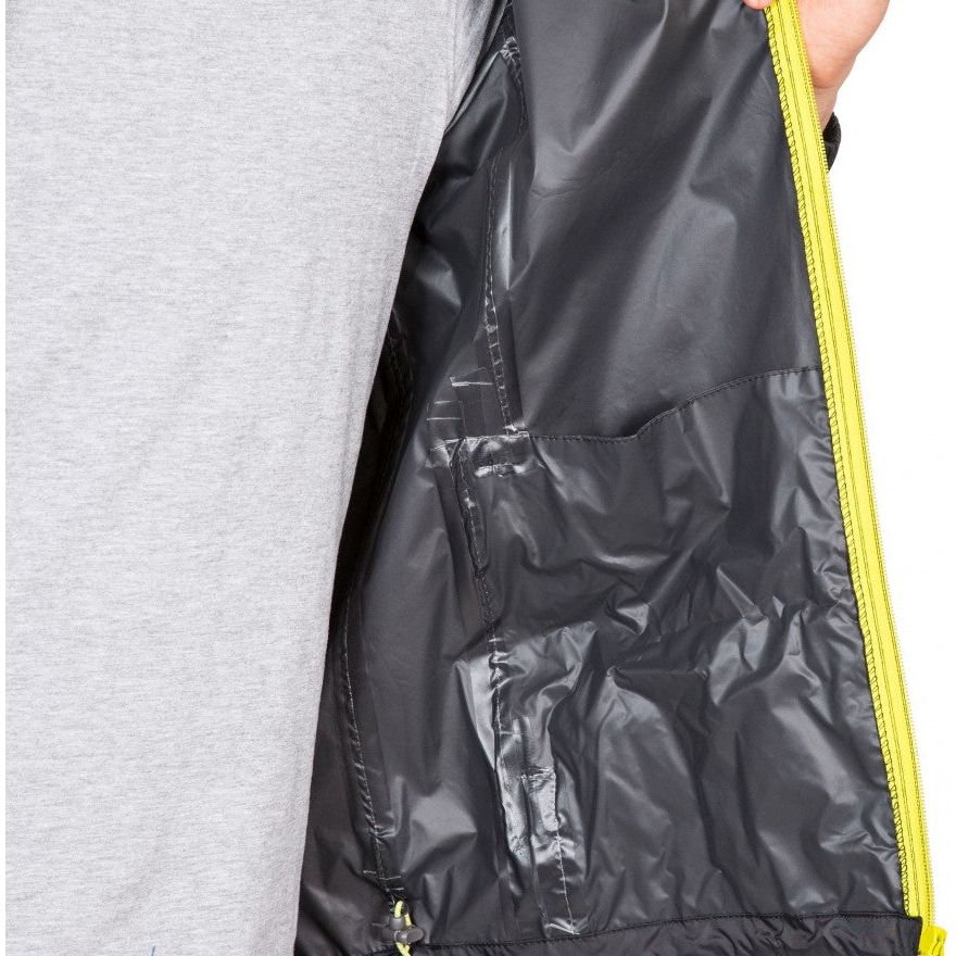 Qikpac X Adults Unisex Unpadded Waterproof Packaway Jacket in Black
