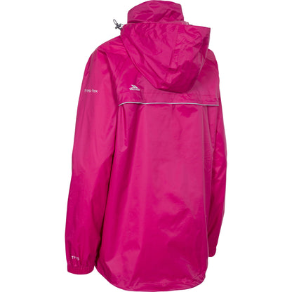 Qikpac X Adults Unisex Unpadded Waterproof Packaway Jacket in Cassis