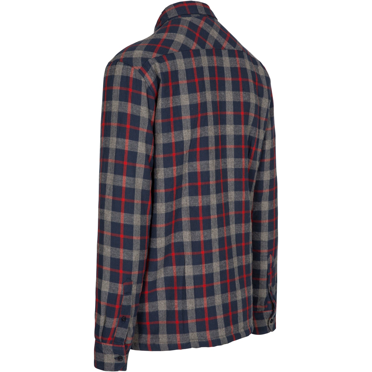 Rapeseed Men's Check Shirt with Sherpa Lining in Navy Check