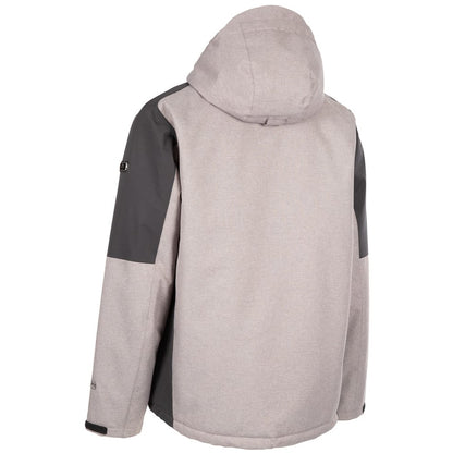 Trespass Men's Waterproof Padded Jacket Resford in Grey Marl
