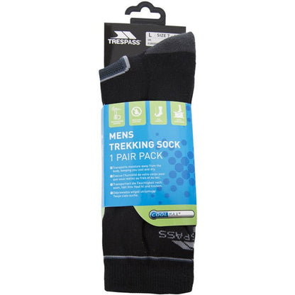 Rizzle Mens Coolmax Trekking Boot Socks - Black