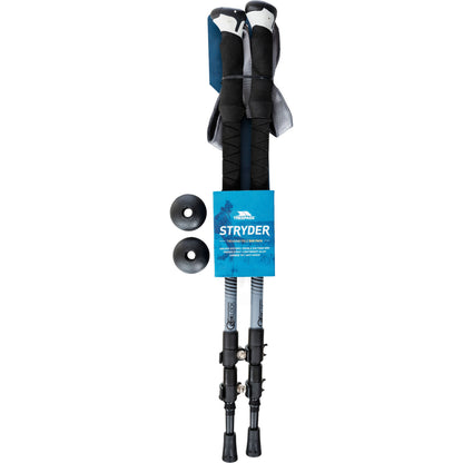 Stryder 2 Piece Walking Pole Set in Black
