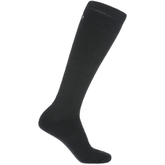 Tech Luxury Unisex Merino Wool Blend Ski Tube Socks in Black