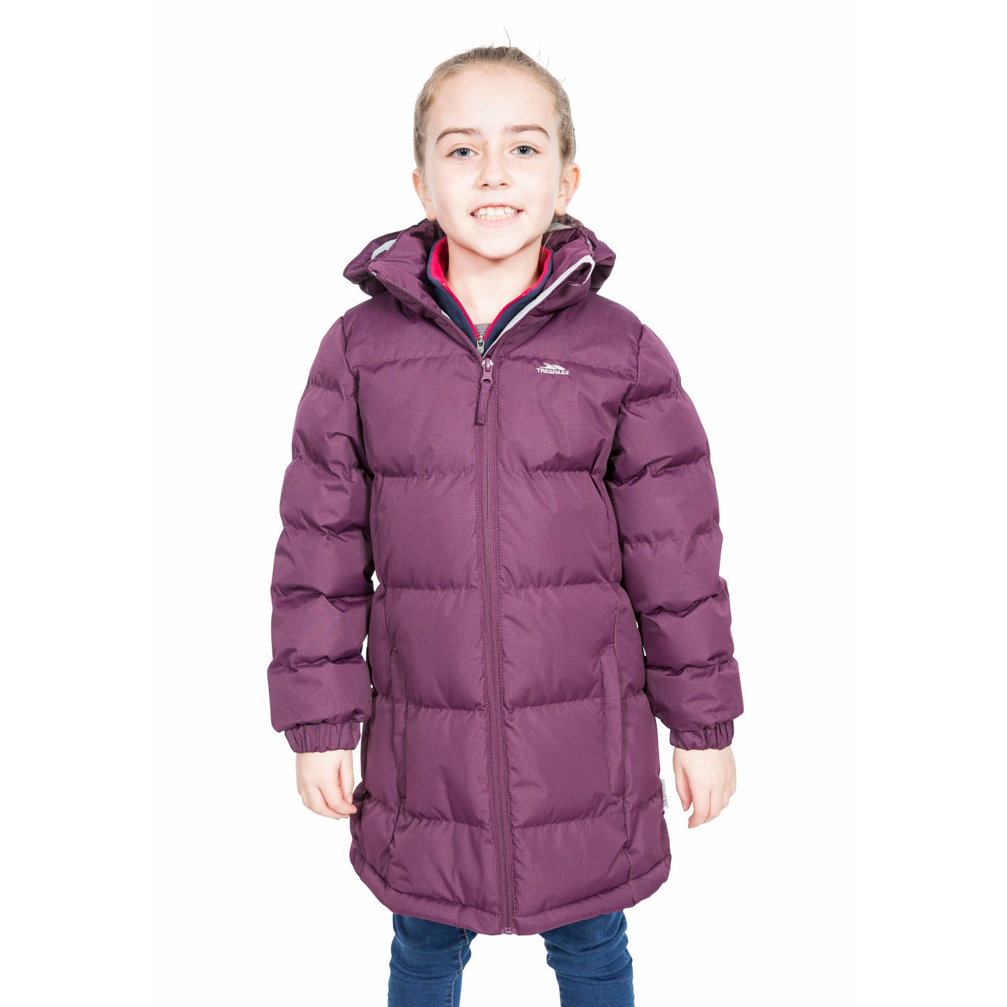 Tiffy Girls Padded Casual Jacket - Potent Purple