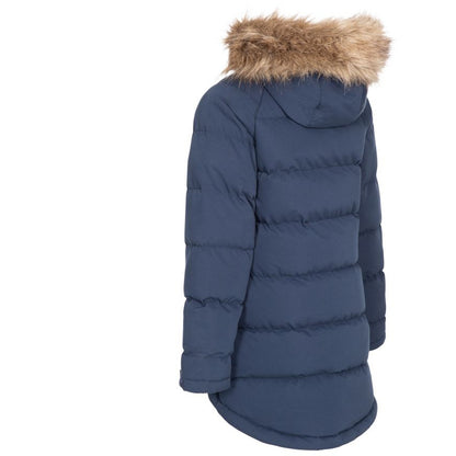 Unique Girls' Water Resistant Padded Jacket - Navy
