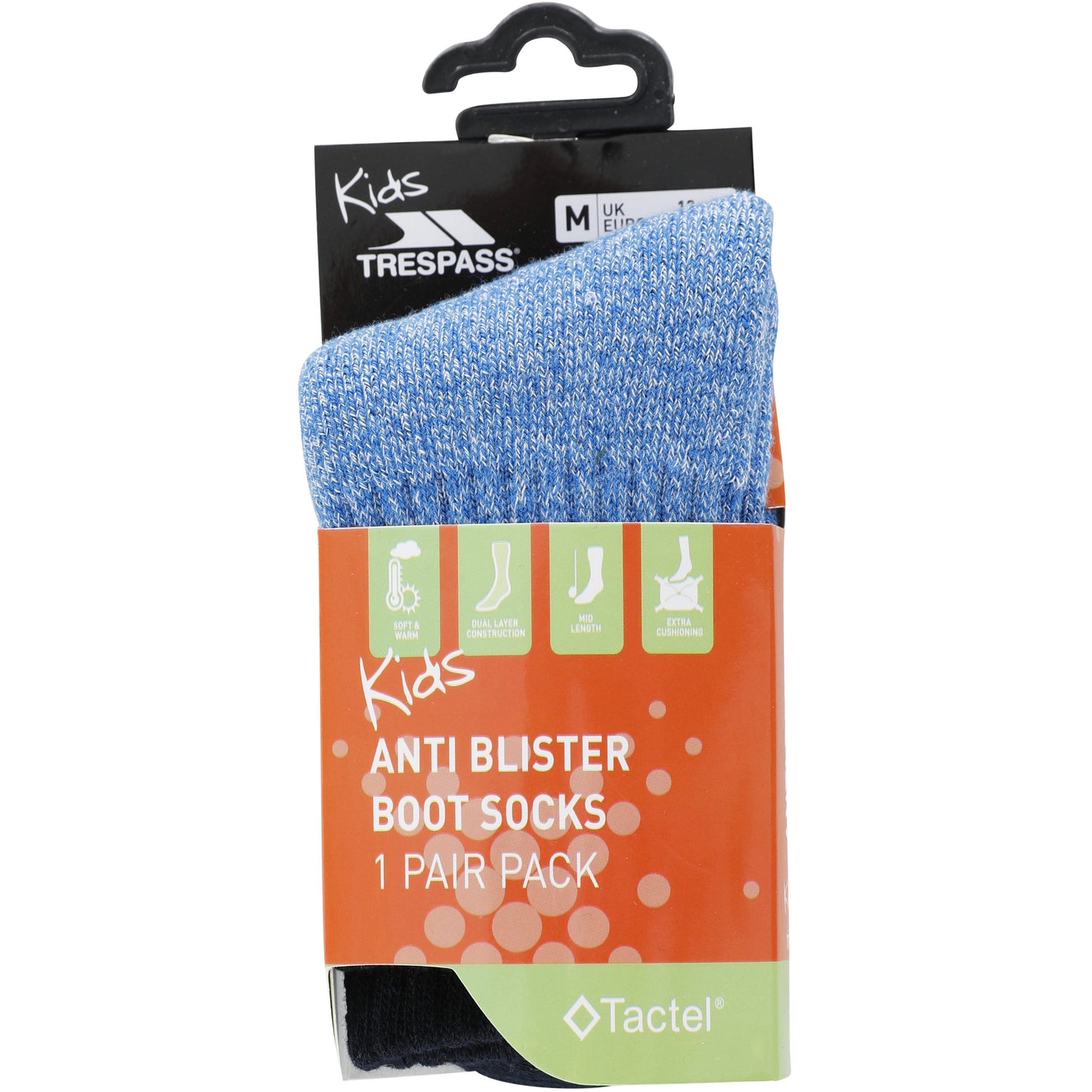 Vic Kids Anti Blister Socks - Bright Blue Marl